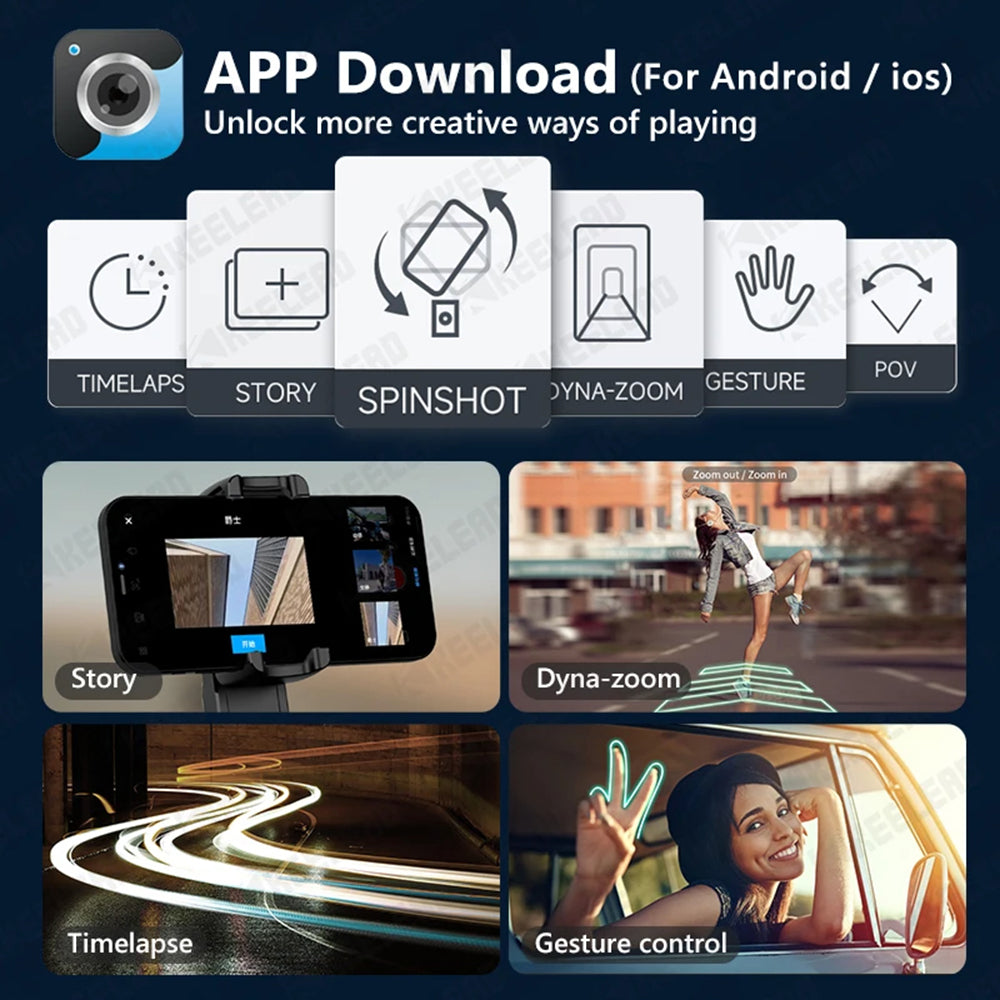 Selfie Stick Bluetooth Techsuit L18sMini, Universal, Negru