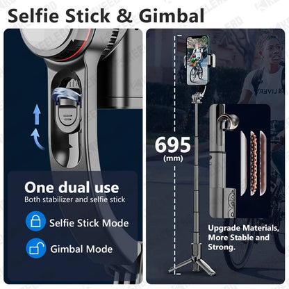 Selfie Stick Bluetooth Techsuit L18sMini, Universal, Negru