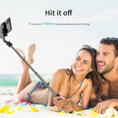 Selfie Stick Bluetooth Techsuit Q03, Universal, Negru