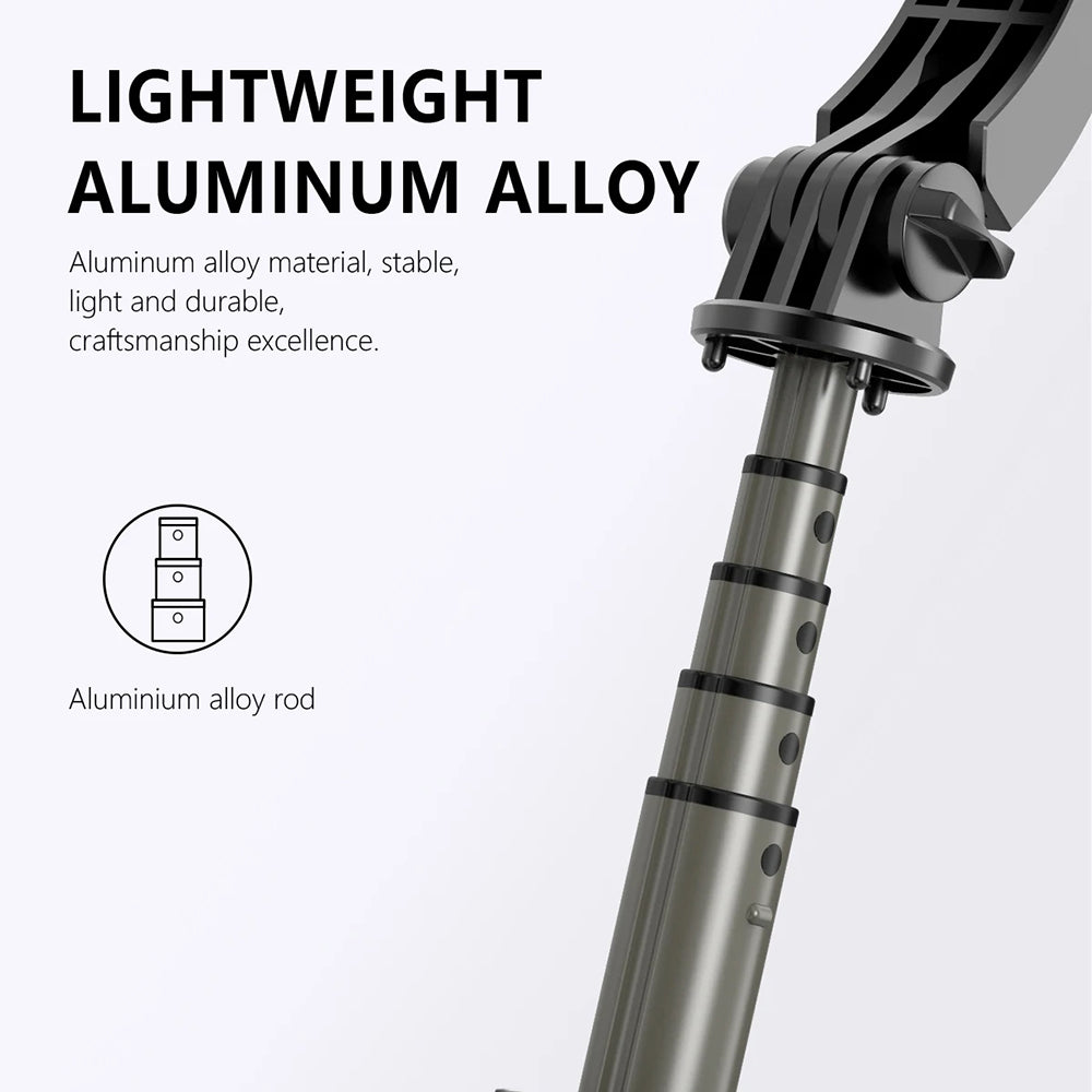 Selfie Stick Bluetooth Techsuit Q03s, Universal, Negru