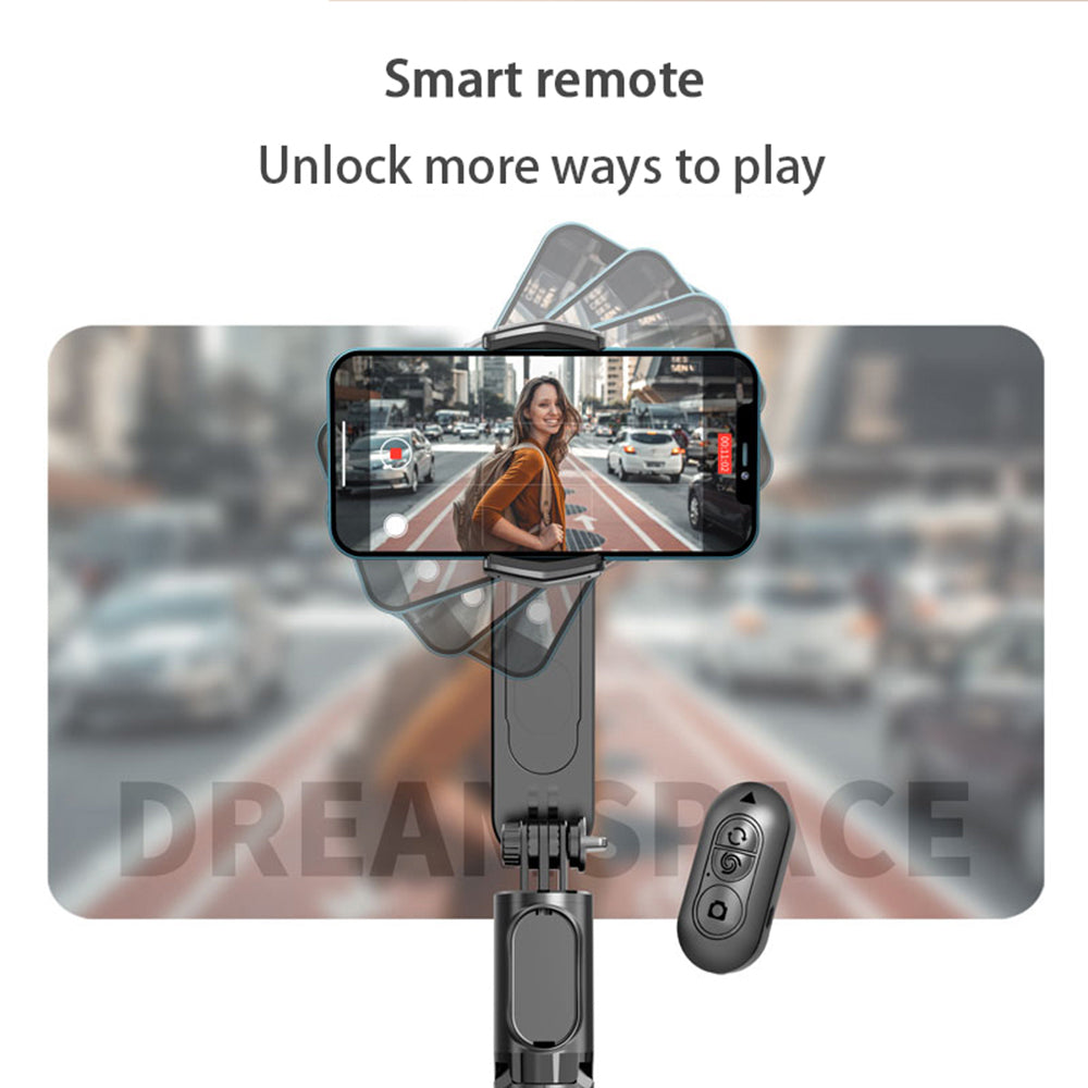 Selfie Stick Bluetooth Techsuit Q09, Universal, Negru