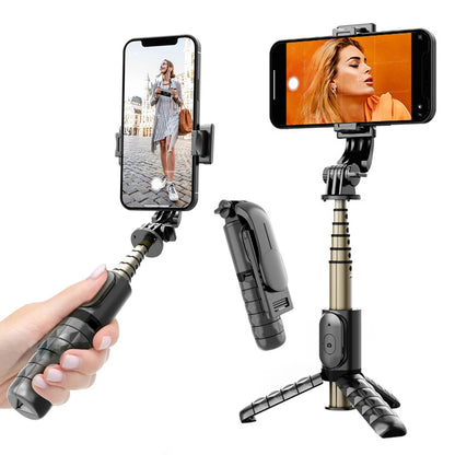 Selfie Stick Bluetooth Techsuit Q10, Universal, Negru