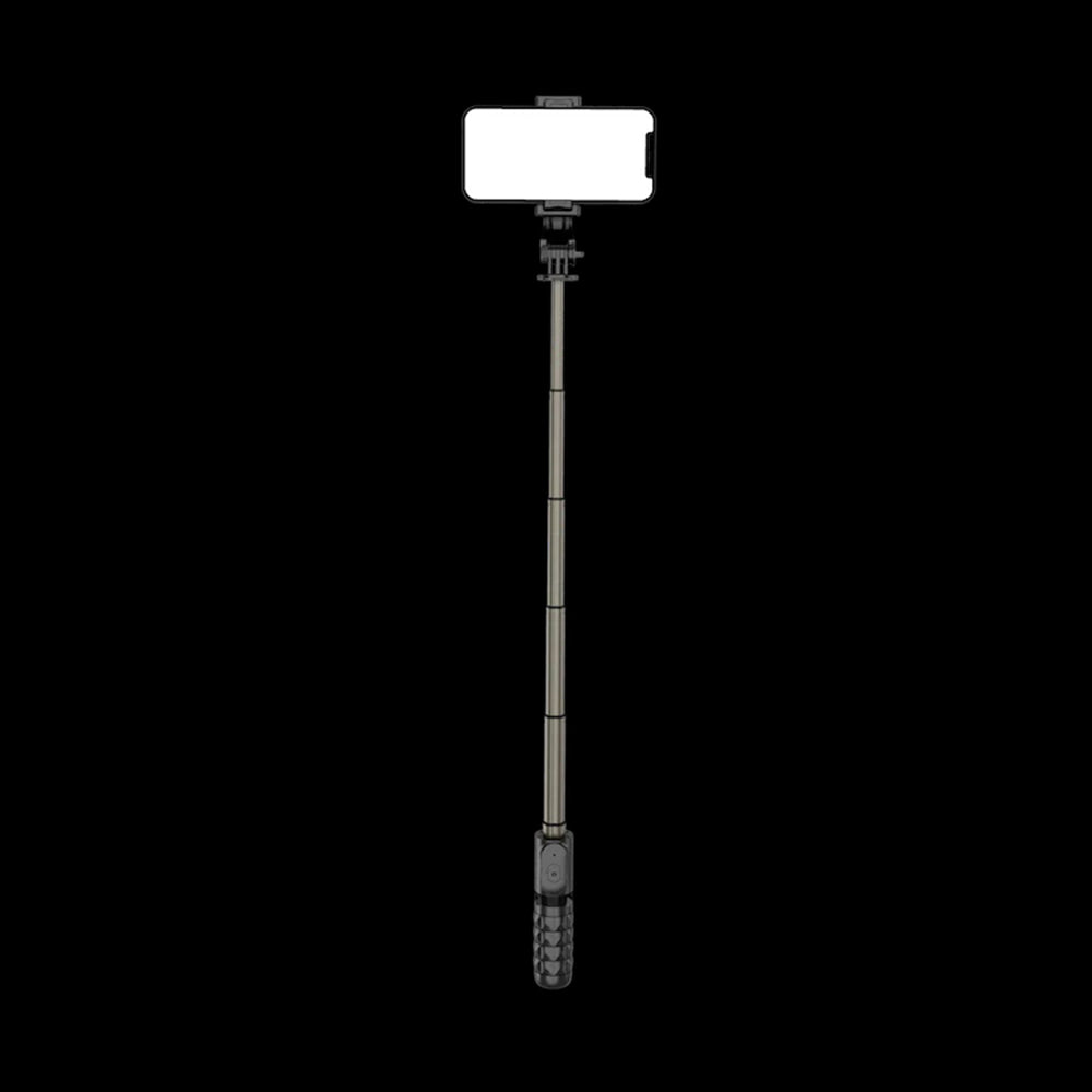 Selfie Stick Bluetooth Techsuit Q10, Universal, Negru