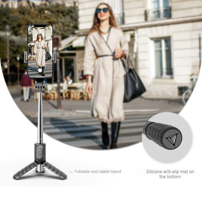 Selfie Stick Bluetooth Techsuit Q10, Universal, Negru