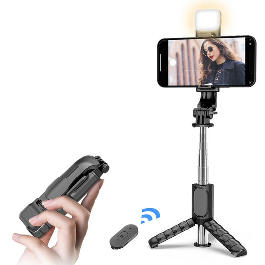 Selfie Stick Bluetooth Techsuit Q11s, Universal, Negru
