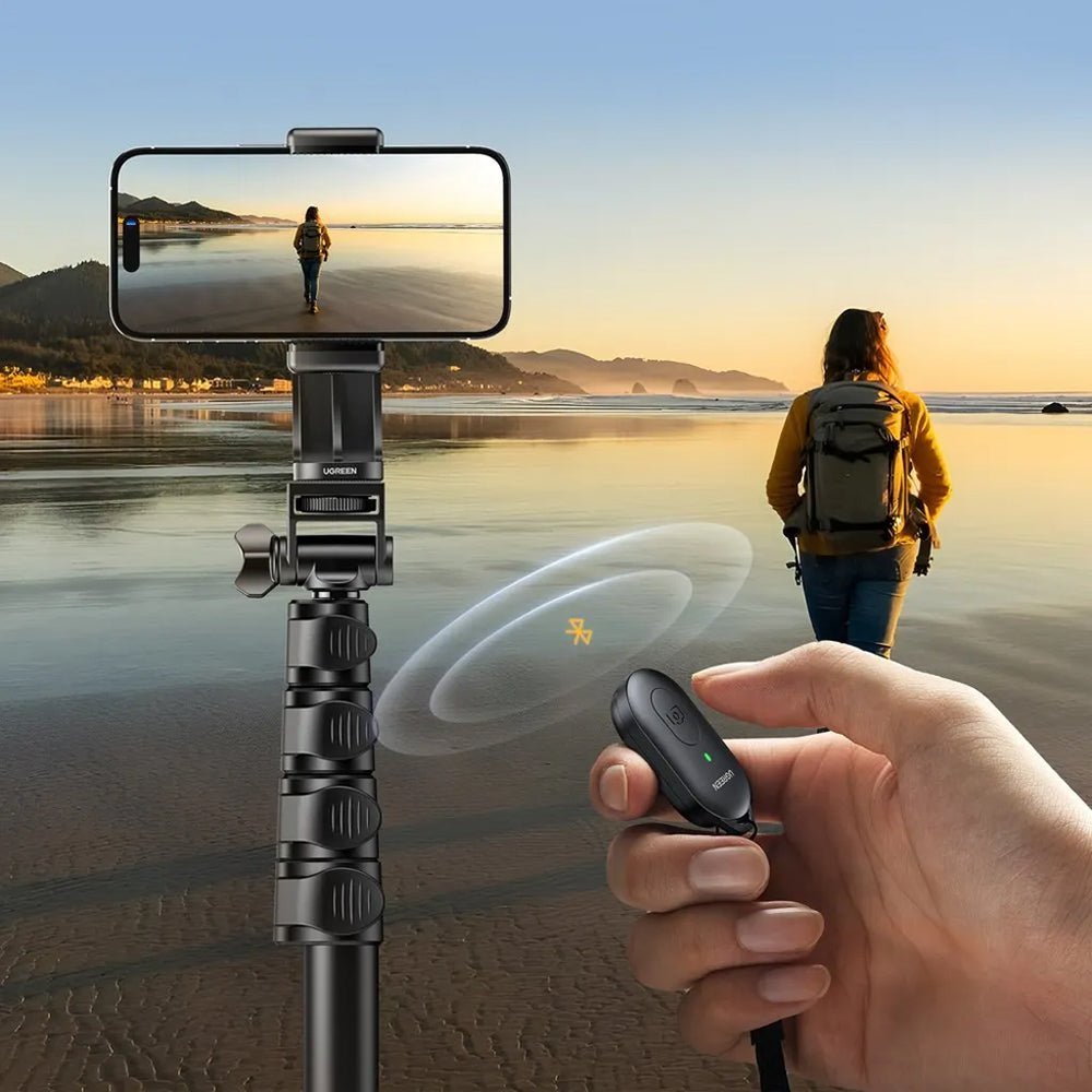 Selfie Stick Bluetooth UGREEN LP680, Universal, Negru