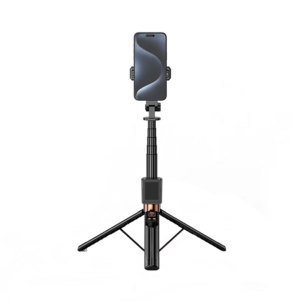 Selfie Stick Bluetooth XO Design SS23 Dual Lights, Universal, Negru