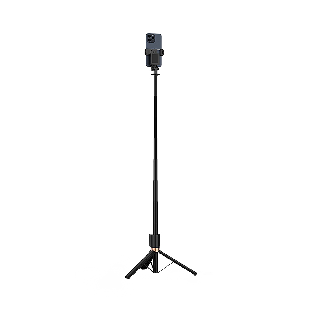 Selfie Stick Bluetooth XO Design SS23 Dual Lights, Universal, Negru