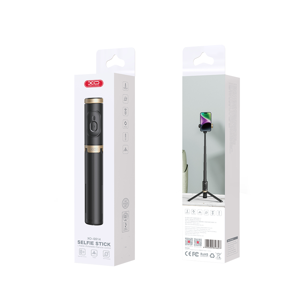 Selfie Stick Bluetooth XO Design SS14, Universal, Negru
