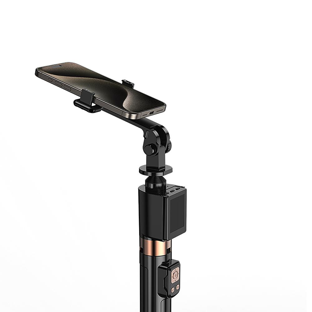 Selfie Stick Bluetooth XO Design SS23 Dual Lights, Universal, Negru