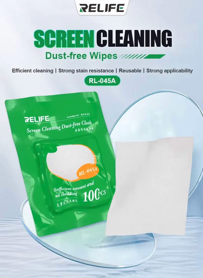 Servetele Curatare Uscate Relife RL-045A, Set 100 bucati