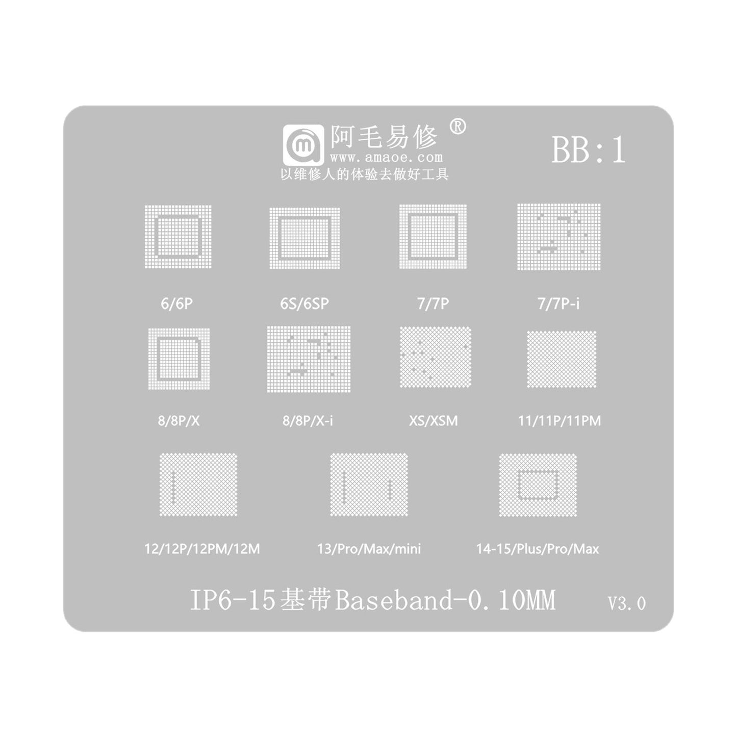 Sita BGA Amaoe pentru Apple iPhone 6 - 15 Series, CPU / Baseband / IC