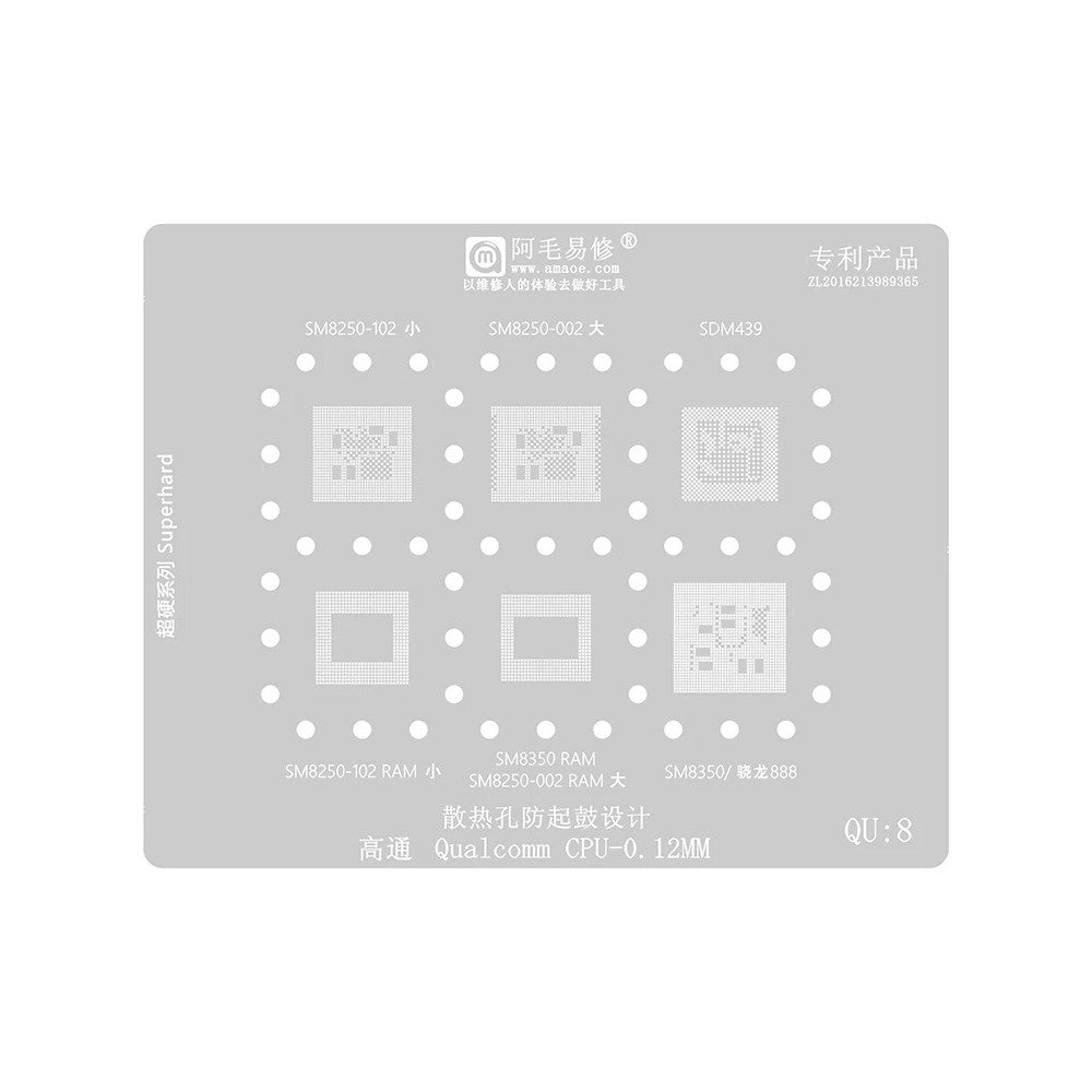 Sita BGA Amaoe pentru CPU Qualcomm QU1-8 Series