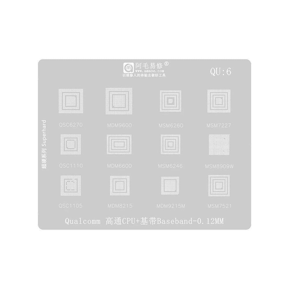 Sita BGA Amaoe pentru CPU Qualcomm QU1-8 Series