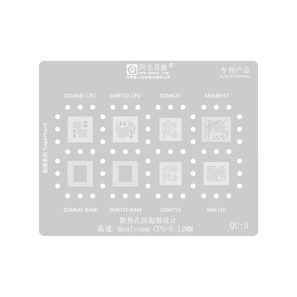 Sita BGA Amaoe pentru CPU Qualcomm QU1-8 Series