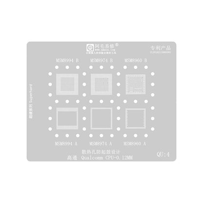Sita BGA Amaoe pentru CPU Qualcomm QU1-8 Series