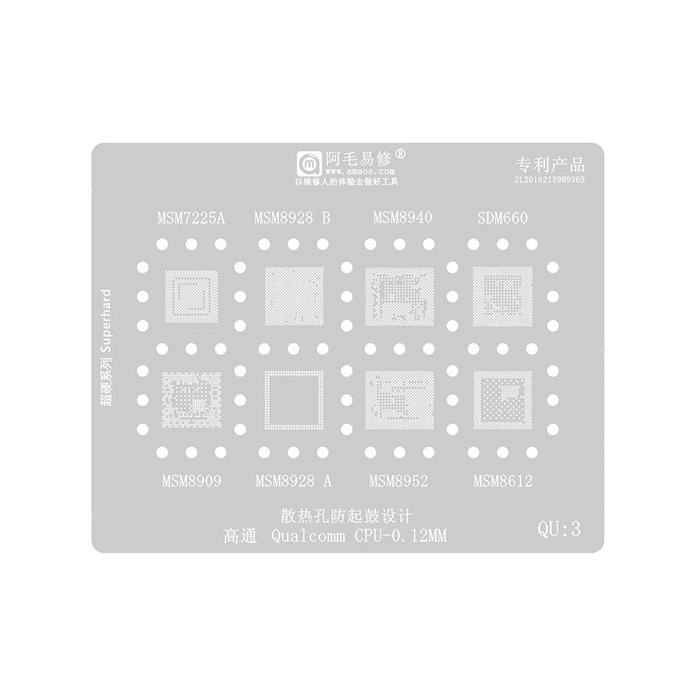 Sita BGA Amaoe pentru CPU Qualcomm QU1-8 Series