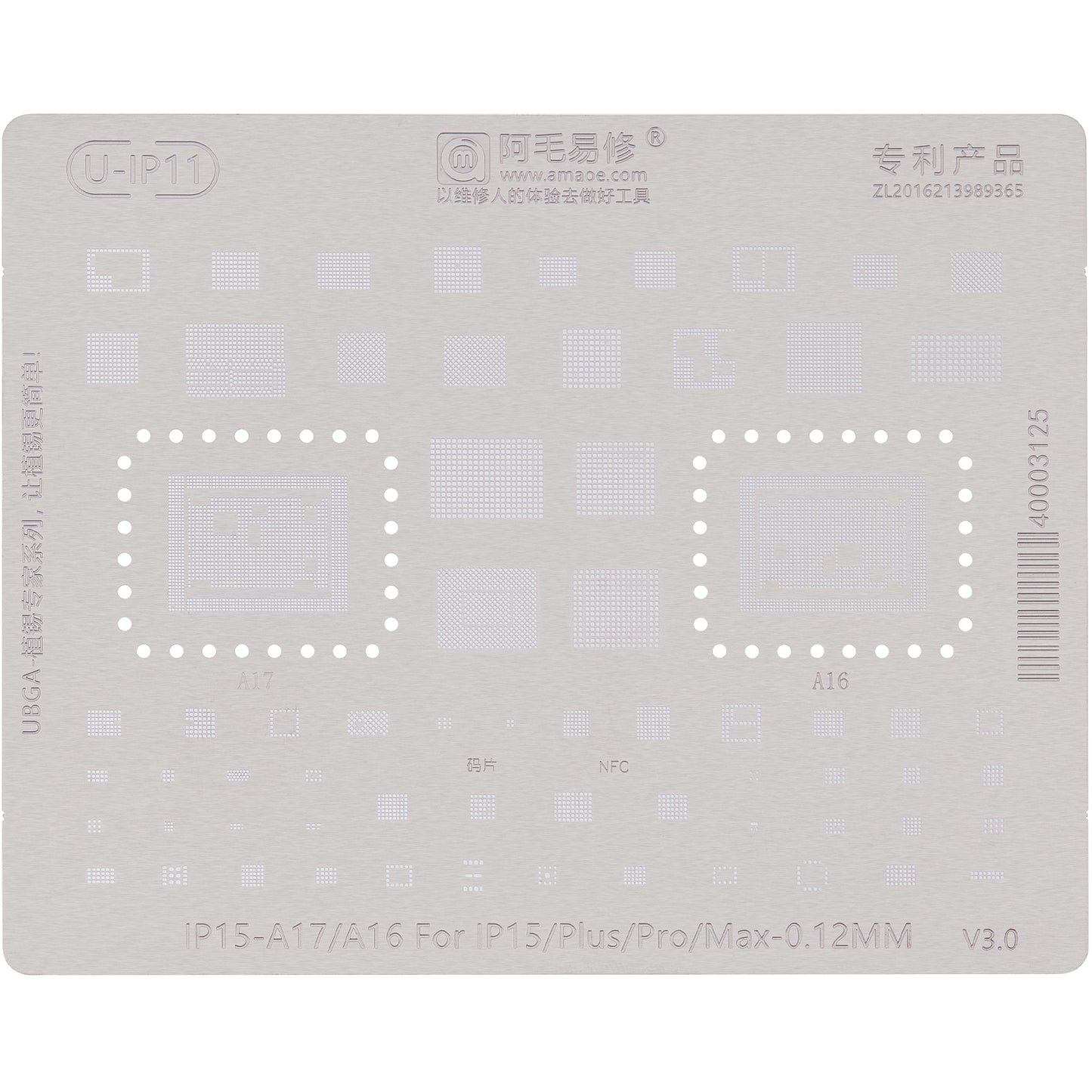 Sita BGA Amaoe U-IP11 pentru Apple iPhone 15 Series