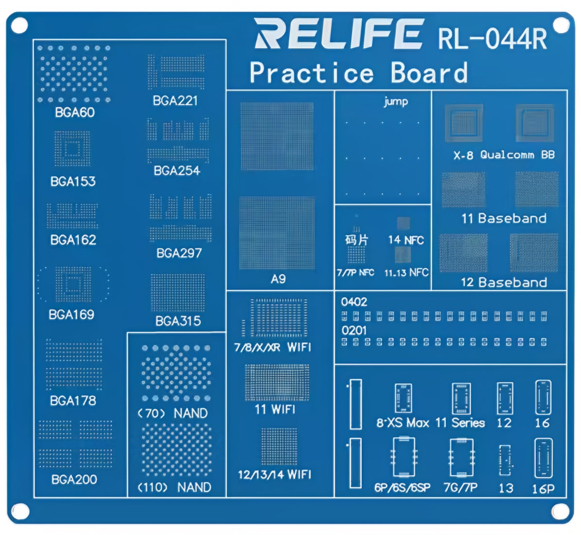 Placa Exersare Lucru BGA Relife RL-044R pentru Apple iPhone Series