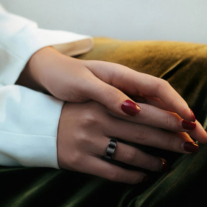 Smart Ring Techsuit R6, Marime 8, Negru