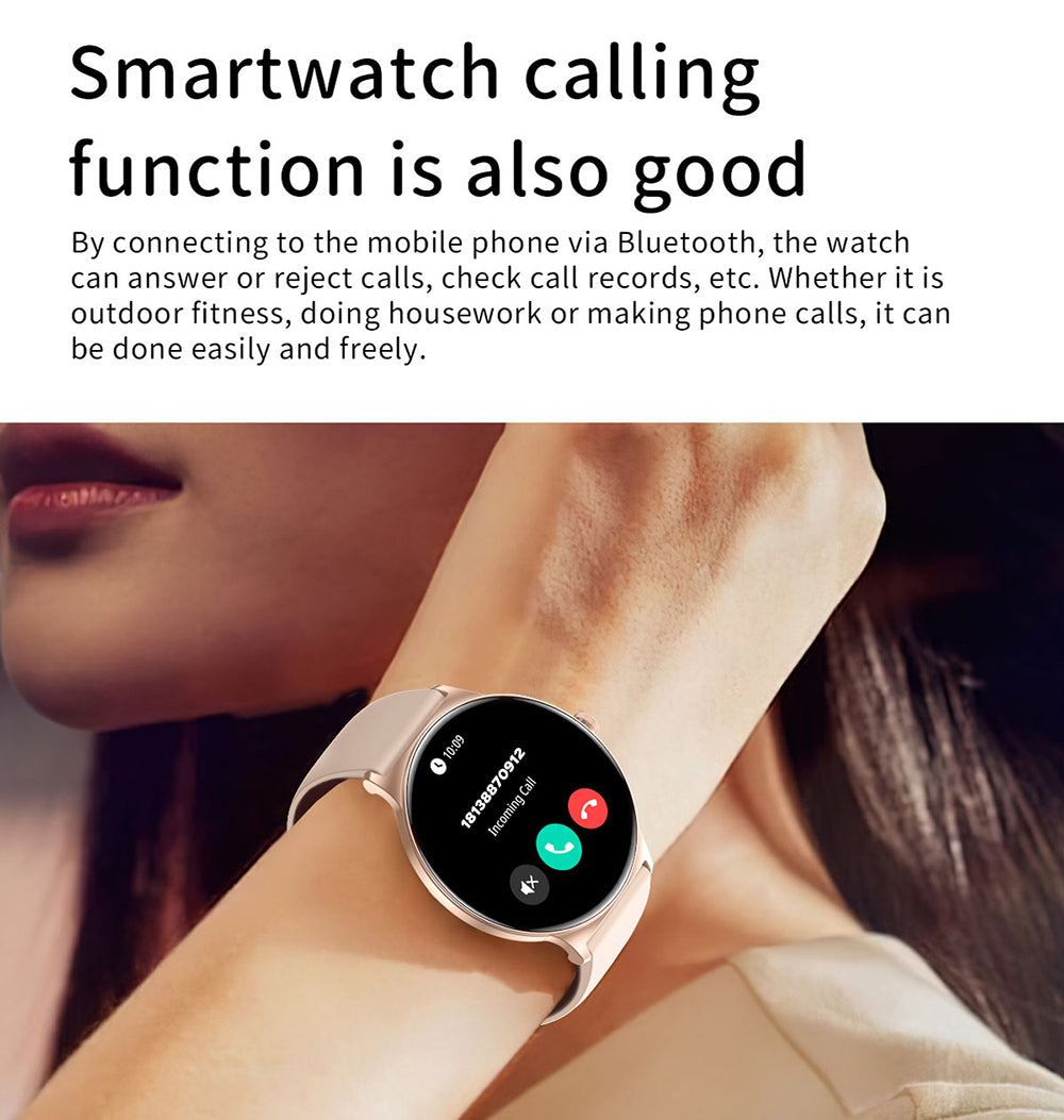 Smartwatch Blavec M01 Vesta Call, Roz Auriu
