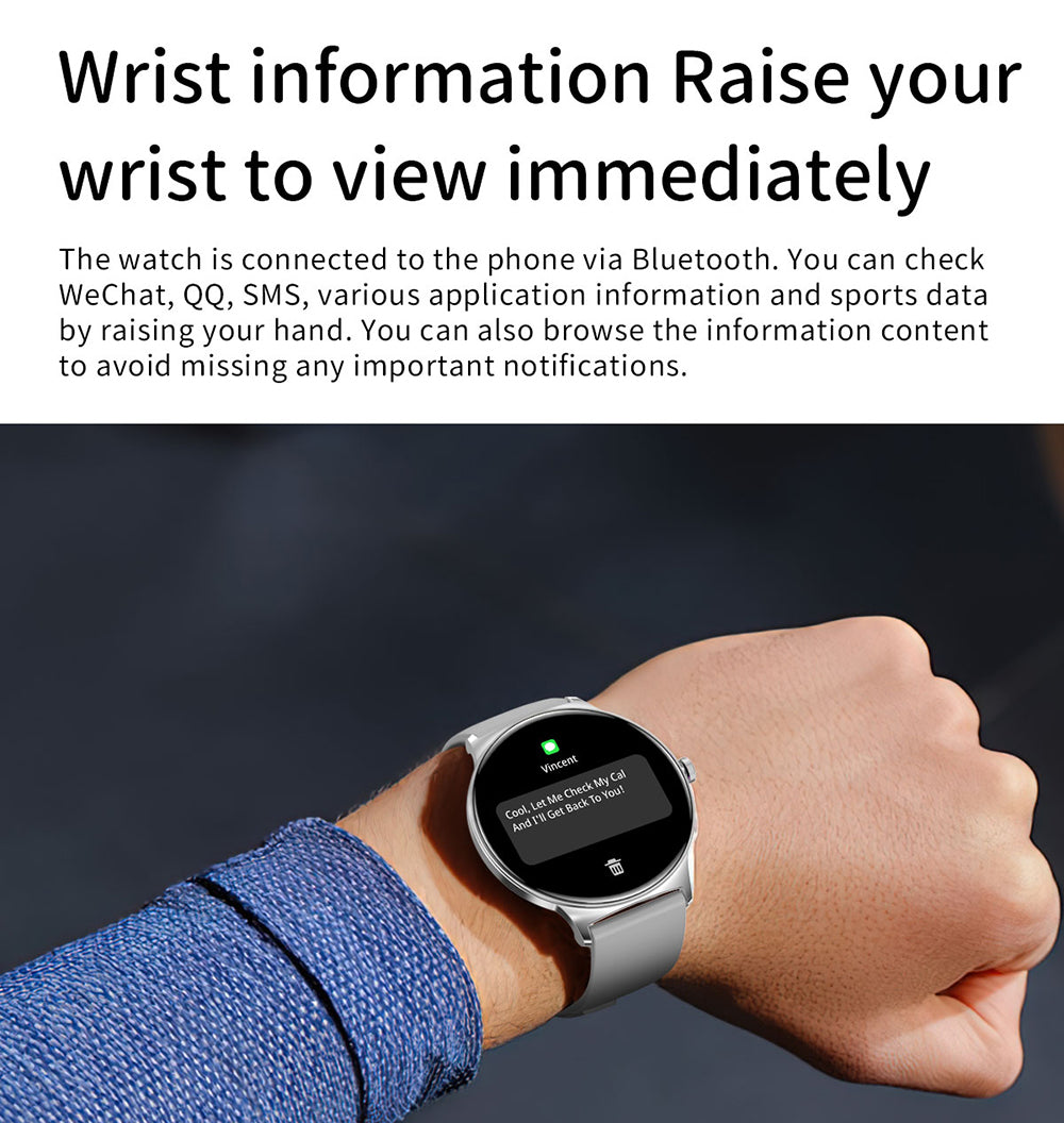 Smartwatch Blavec M01 Vesta Call, Negru