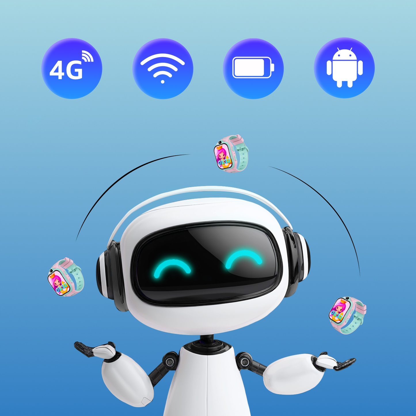 Smartwatch Forever Kids Boost KW-530 Call, Roz