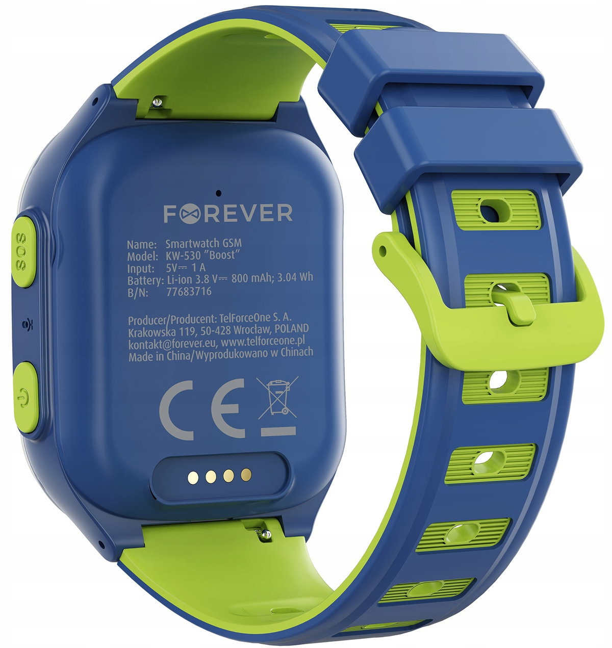 Smartwatch Forever Kids Boost KW-530 Call, Albastru