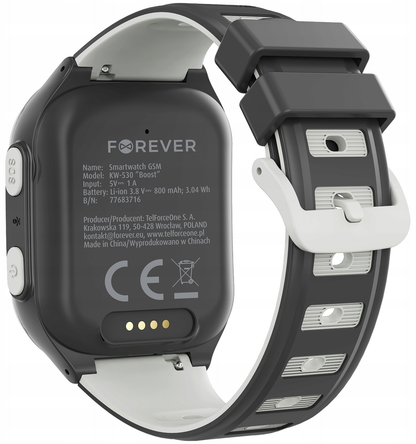 Smartwatch Forever Kids Boost KW-530 Call, Negru