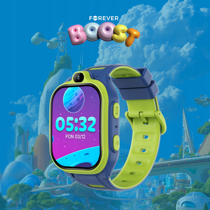 Smartwatch Forever Kids Boost KW-530 Call, Albastru