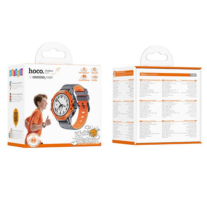 Smartwatch HOCO Y107 Kids Call, Portocaliu