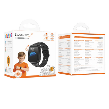 Smartwatch HOCO Y108 Kids Call, Negru