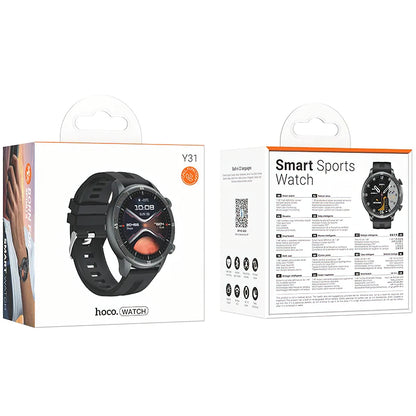 Smartwatch HOCO Y31 Call, Negru