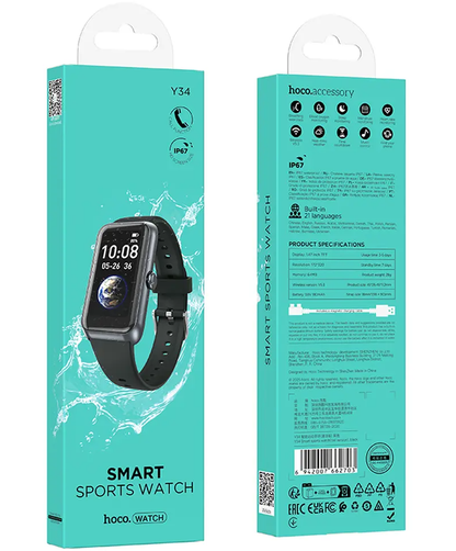 Smartwatch HOCO Y34 Call, Negru