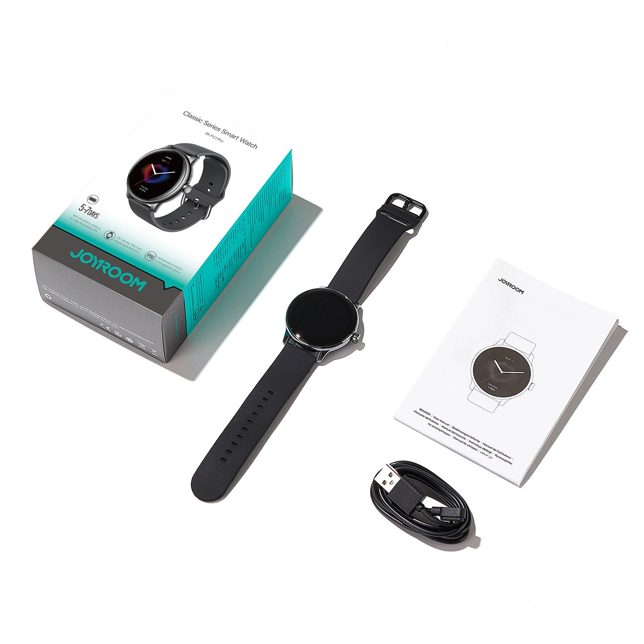 Smartwatch Joyroom JR-FC1 Pro Call, Negru