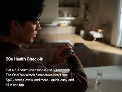 Smartwatch OnePlus Watch 3, 46mm, Negru 5491100340