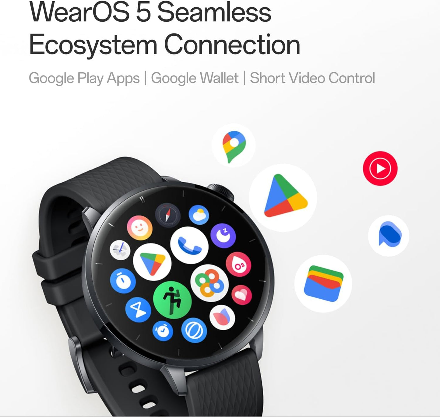 Smartwatch OnePlus Watch 3, 43mm, Negru 5491100421