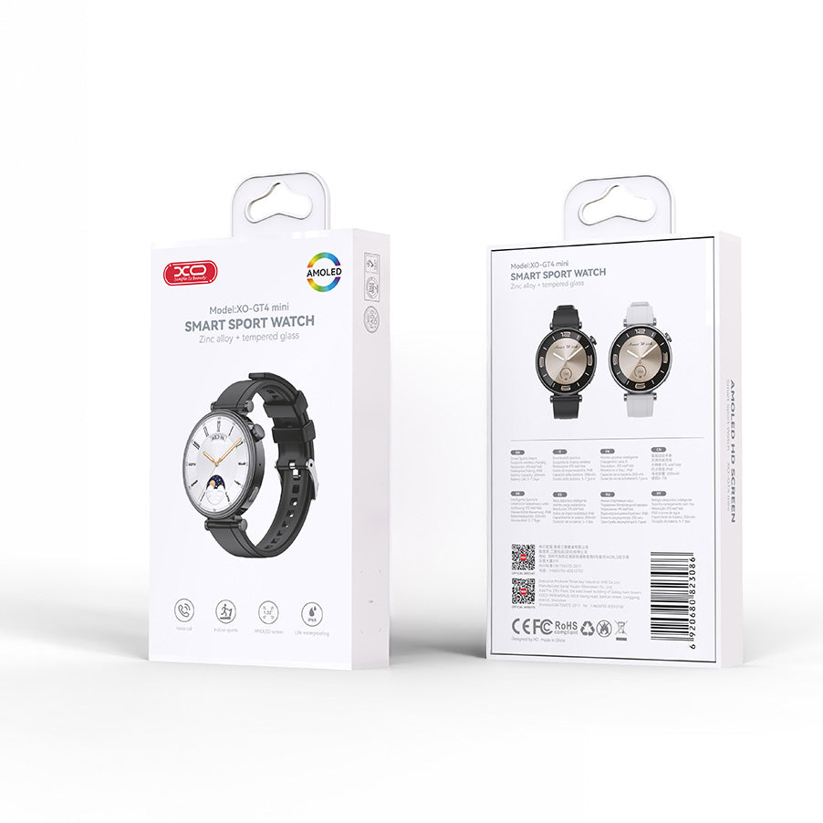 Smartwatch XO Design GT4 Mini, Negru