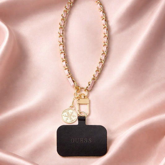 Snur Telefon Guess Saffiano 4G Charm, Negru