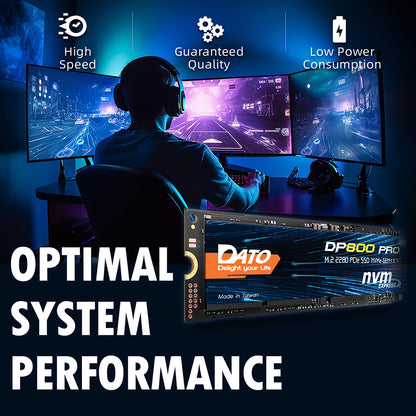 Solid State Drive (SSD) Dato DP800 Pro, NVME M.2 2280, PCIe, 4TB, Negru DP800PSSD-4TB