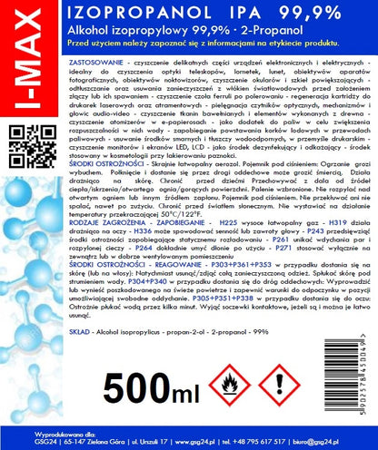 Spray Curatare Alcool Izopropilic GSG24 I-Max, 500ml