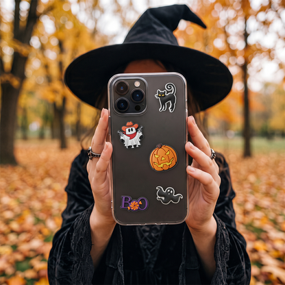 Sticker 3D OEM Boo pentru Husa Telefon / Tableta, Set 5 bucati, Multicolor