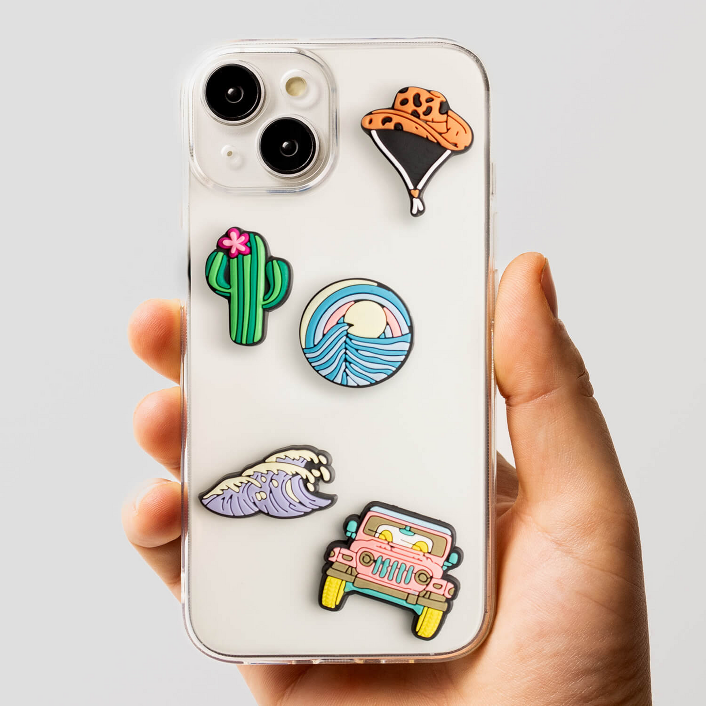 Sticker 3D OEM Summer pentru Husa Telefon / Tableta, Set 5 bucati, Multicolor