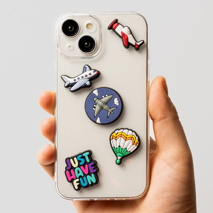 Sticker 3D OEM Travel pentru Husa Telefon / Tableta, Set 5 bucati, Multicolor