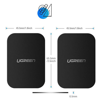 Sticker Metalic UGREEN LP123 (50869), Set 2 bucati, Negru