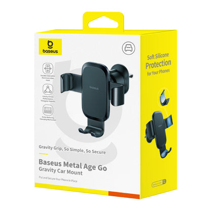 Suport Auto Baseus Metal Age Gravity, Universal, Negru C40478701123-00