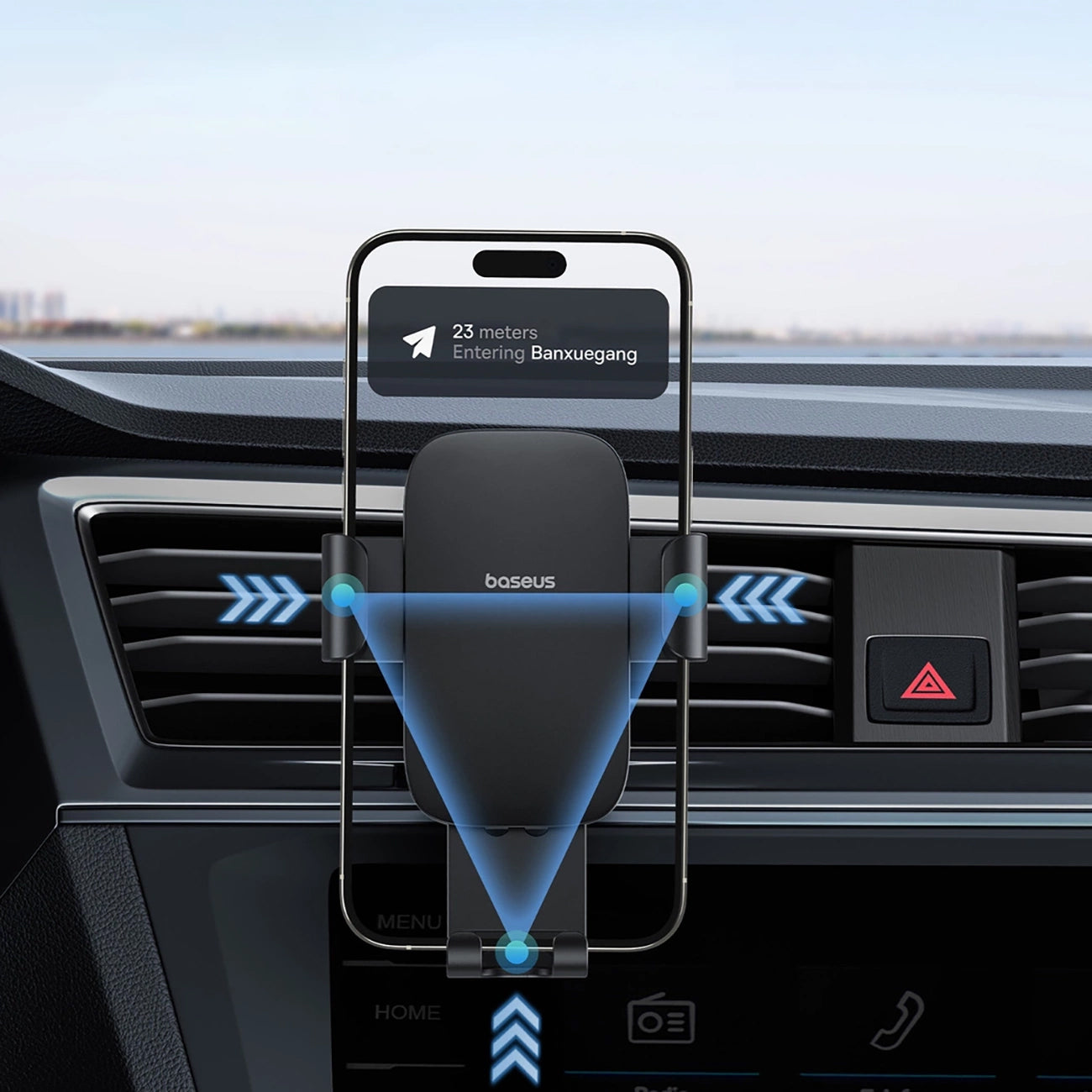 Suport Auto Baseus Metal Age 3, 4.7inch - 7.2inch, Negru BS-CM028