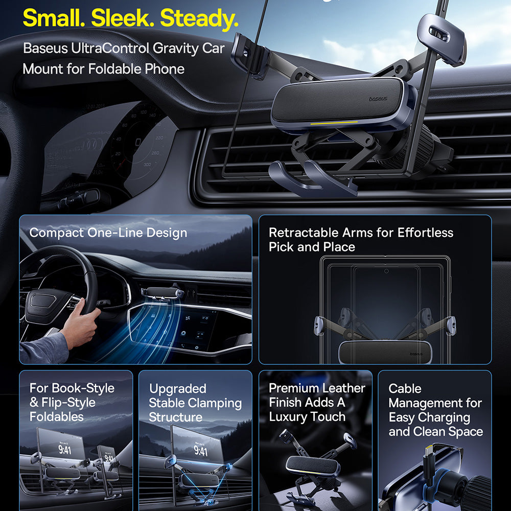 Suport Auto Baseus UltraControl, Universal, Negru C40483401813-00