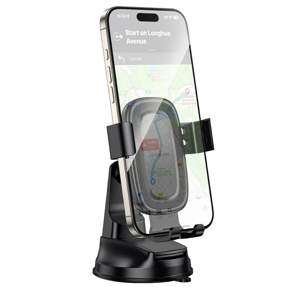 Suport Auto Borofone BH130 Follower Gravity, 6.1inch - 7inch, Negru