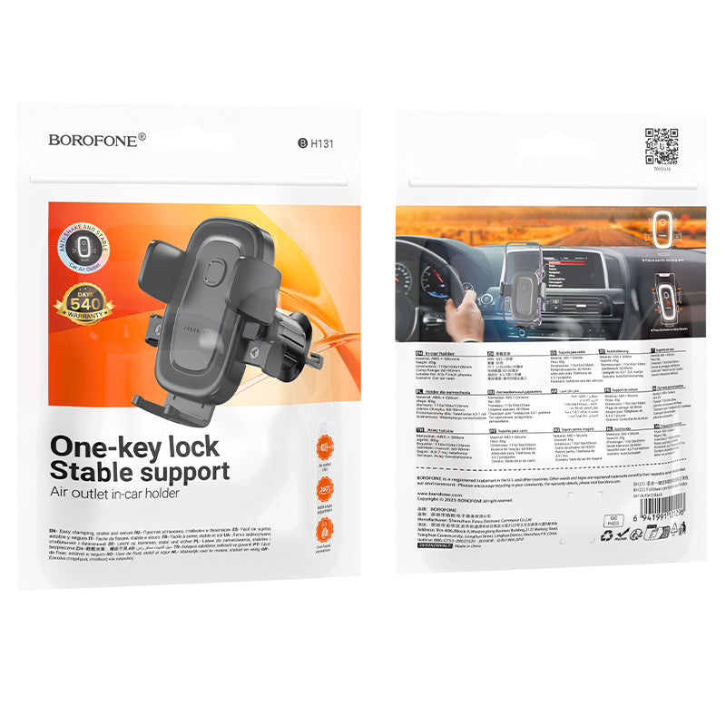 Suport Auto Borofone BH131 Follower, 4.5inch - 7inch, Negru